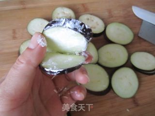 香煎茄盒的做法步骤：3