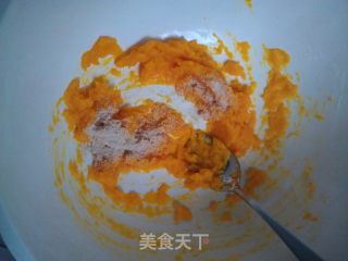 南瓜花篮豆沙卷的做法步骤：2