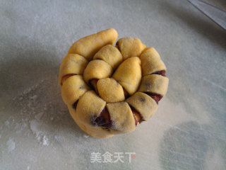 南瓜花篮豆沙卷的做法步骤：12