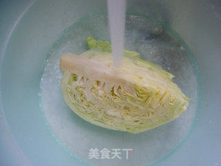 毛豆炒包心菜的做法步骤：3