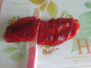 烟熏鸭脯肉红酒梨的做法步骤：9