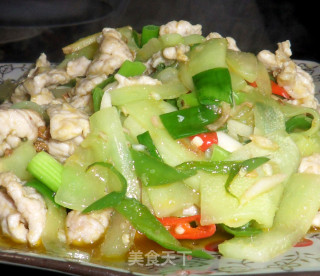 老黄瓜炒肉片的做法步骤：12