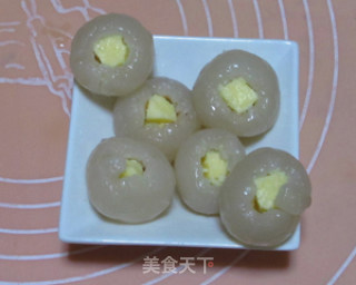 炸芝士荔枝球的做法步骤：3