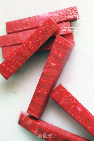 夏日特供——红菜头荷叶饭的做法步骤：5