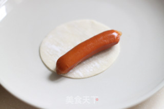 脆皮肠煎饺的做法步骤：1
