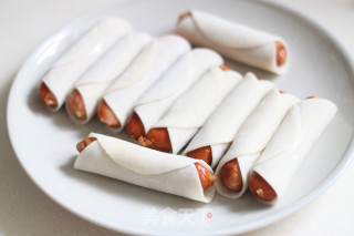 脆皮肠煎饺的做法步骤：2