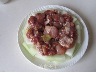 冬瓜蒸鸡的做法步骤：5