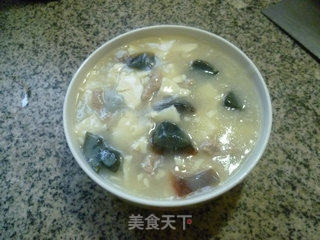 瘦肉皮蛋豆腐羹的做法步骤：12