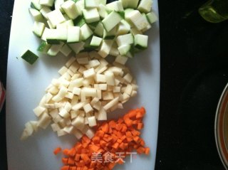简单美味三丁肉末面/米粉的做法步骤：5