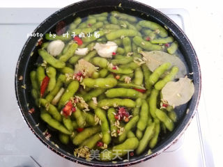 五香毛豆的做法步骤：5