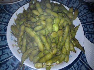 五香毛豆的做法步骤：3