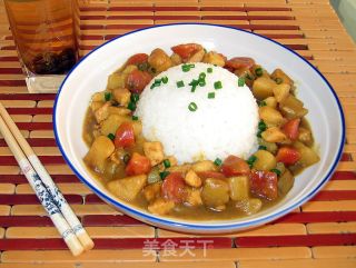 咖喱鸡肉饭的做法步骤：10