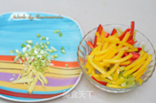 彩椒牛柳的做法步骤：4