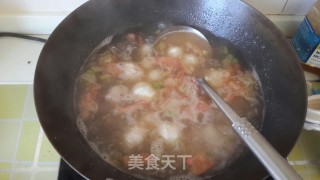 碧绿鱼丸汤的做法步骤：4