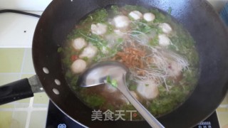 碧绿鱼丸汤的做法步骤：6
