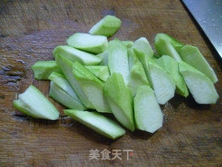 丝瓜炒花蛤的做法步骤：3