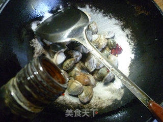 丝瓜炒花蛤的做法步骤：5