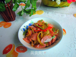 火腿榨菜丝的做法步骤：7