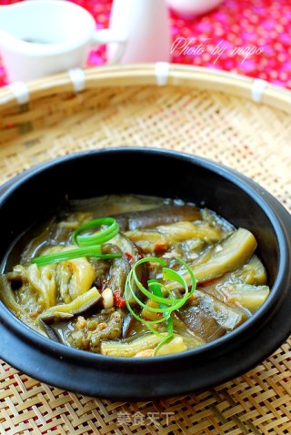超级下饭菜----咸鱼茄子煲（免炸版）的做法步骤：17