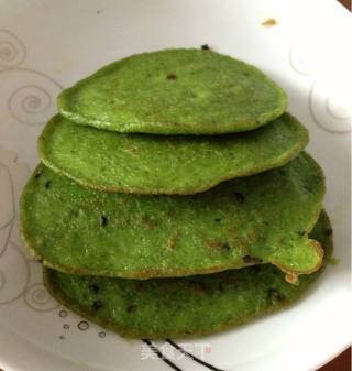 菠菜豆渣早餐煎饼的做法步骤：6