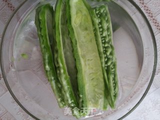 清火解暑——雪碧苦瓜的做法步骤：3