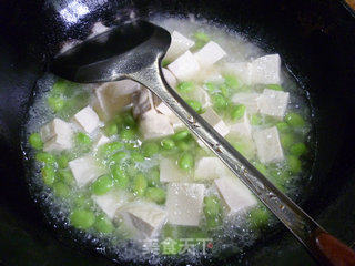 毛豆烧豆腐的做法步骤：6