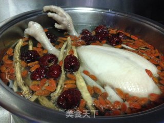 药材鸡的做法步骤：4