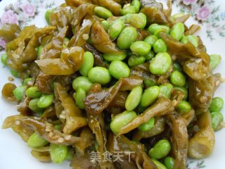 辣椒炒毛豆的做法步骤：3