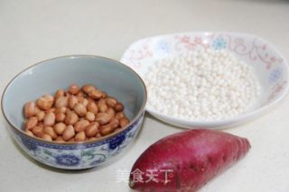 紫薯花生西米露的做法步骤：1