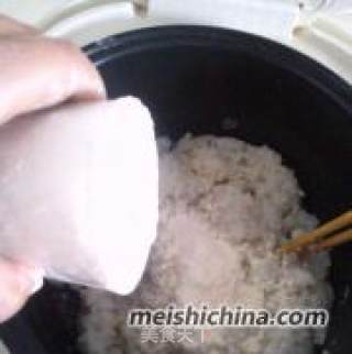 稠米粥的华丽变身——外焦里嫩大米面饼！的做法步骤：3