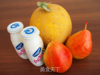 蜜瓜梨汁的做法步骤：1