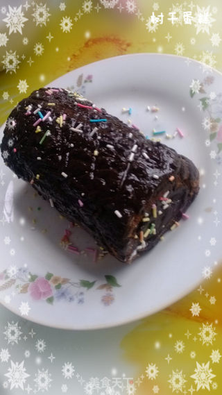 山寨版树干蛋糕的做法步骤：9