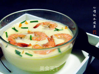 鲜美嫩滑-——————【虾仁蒸蛋】的做法步骤：8