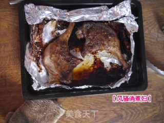 秘制蜂蜜脆香烤鸭腿(锡纸)的做法步骤：7