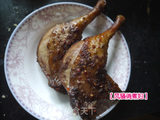 秘制蜂蜜脆香烤鸭腿(锡纸)的做法步骤：8