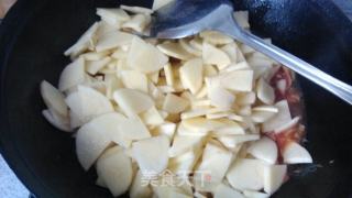 土豆片的另类吃法--番茄青椒土豆片的做法步骤：7