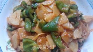 土豆片的另类吃法--番茄青椒土豆片的做法步骤：10