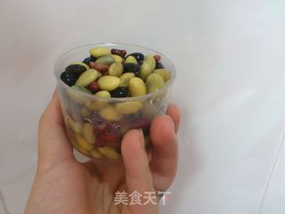 三色豆豆漿的做法步骤：2
