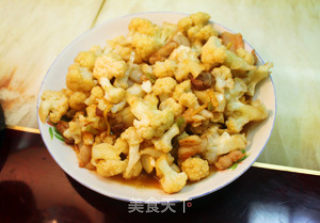 家常炒菜花的做法步骤：6