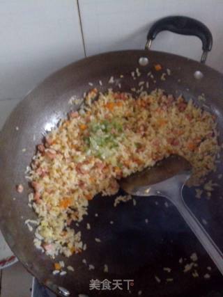 黄金蛋炒饭的做法步骤：6