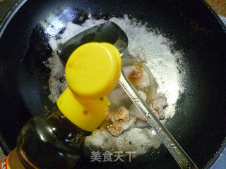 五花肉炒广东菜心的做法步骤：6