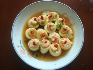 豆腐蒸虾的做法步骤：10