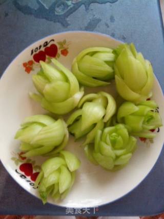 翡翠菜心的做法步骤：3