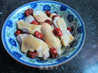红枣蒸鸡的做法步骤：5