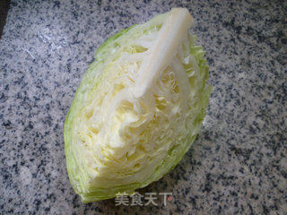 包心菜炒猪肺的做法步骤：1
