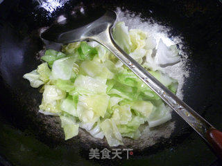 包心菜炒猪肺的做法步骤：6