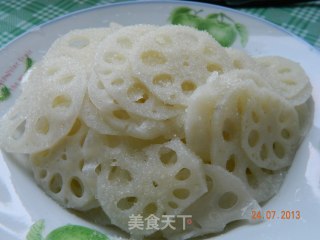 凉拌糖醋藕的做法步骤：5