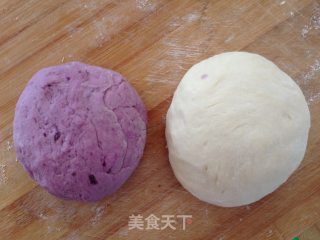 【紫薯蝴蝶小花卷】小紫薯新花样的做法步骤：5