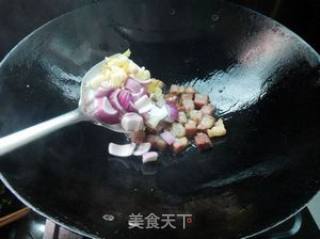 腊肉炒茄子的做法步骤：6