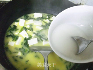 菜芯豆腐羹的做法步骤：11